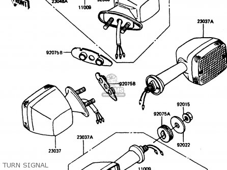 TURN SIGNAL - ZX750E1 1984 EUROPE FR FU GR IT NR SD ST