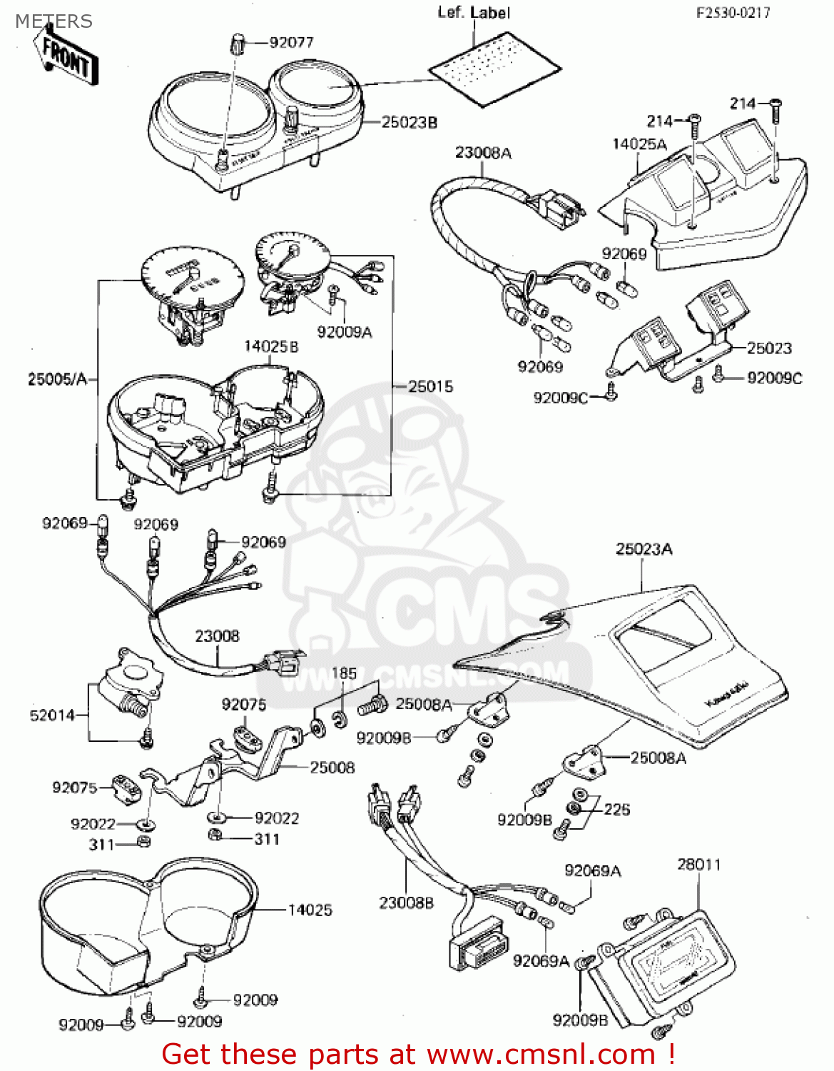 METERS ZX750E1 GPZ750  1984 USA CALIFORNIA CANADA