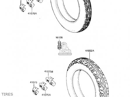 TIRES - ZX750E1 GPZ750  1984 USA CALIFORNIA CANADA