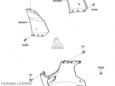 FAIRING LOWERS - ZX750E1 GPZ750  1984 USA CALIFORNIA CANADA