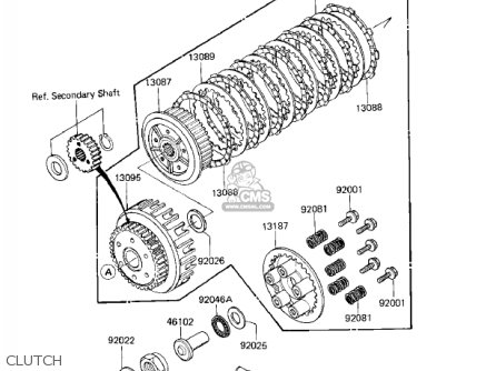 CLUTCH - ZX750E1 GPZ750  1984 USA CALIFORNIA CANADA
