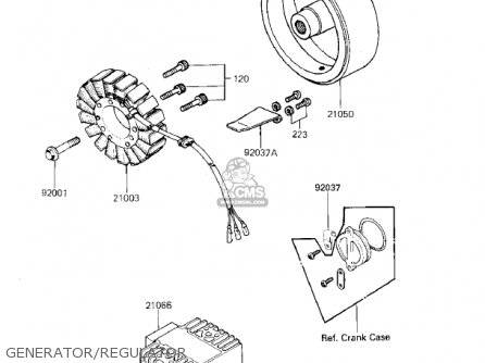 GENERATOR/REGULATOR - ZX750E1 GPZ750  1984 USA CALIFORNIA CANADA
