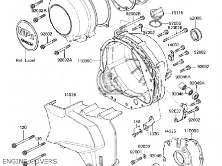 konkurrerende ilt vil beslutte Kawasaki ZX750E1 GPZ750 1984 USA CALIFORNIA CANADA parts lists and  schematics