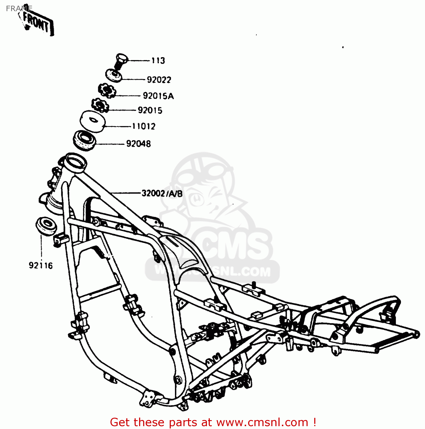 FRAME ZX750E2 1985 EUROPE UK FR FU GR IT NR SD