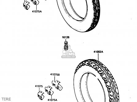 TIRE - ZX750E2 1985 EUROPE UK FR FU GR IT NR SD