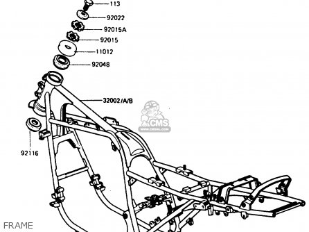 FRAME - ZX750E2 1985 EUROPE UK FR FU GR IT NR SD
