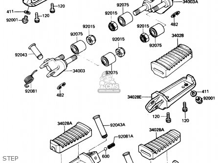 STEP - ZX750E2 1985 EUROPE UK FR FU GR IT NR SD