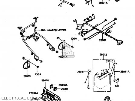 ELECTRICAL EQUIPMENT - ZX750E2 1985 EUROPE UK FR FU GR IT NR SD