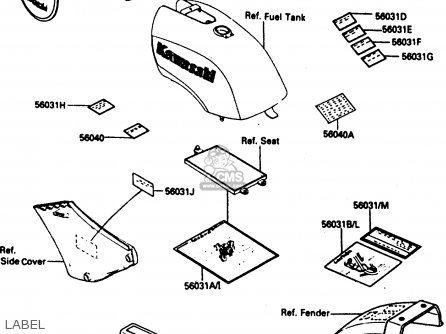 LABEL - ZX750E2 1985 EUROPE UK FR FU GR IT NR SD