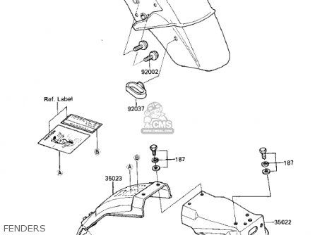 FENDERS - ZX750E2 GPZ750 TURBO 1985 USA CALIFORNIA CANADA
