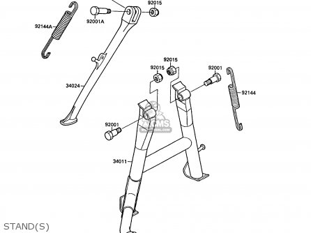 STAND(S) - ZX750F1 GPX750R 1987 EUROPE FR UK AR FG GR IT NR SD SP ST