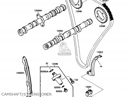 CAMSHAFT(S)/TENSIONER - ZX750F1 NINJA 750R 1987 USA CALIFORNIA CANADA