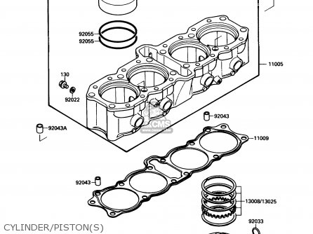 CYLINDER/PISTON(S) - ZX750F2 NINJA 750R 1988 USA CALIFORNIA CANADA