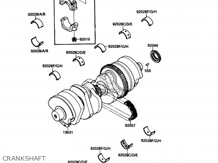 CRANKSHAFT - ZX750F2 NINJA 750R 1988 USA CALIFORNIA CANADA
