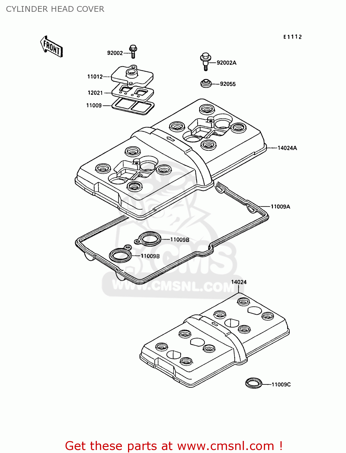 CYLINDER HEAD COVER ZX750F2A GPX750R 1988 UNITED KINGDOM