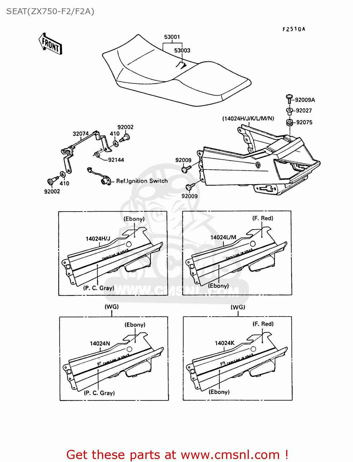 SEAT(ZX750-F2/F2A) ZX750F2A GPX750R 1988 UNITED KINGDOM