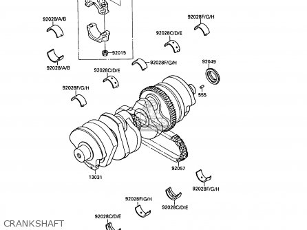 CRANKSHAFT - ZX750F2A GPX750R 1988 UNITED KINGDOM