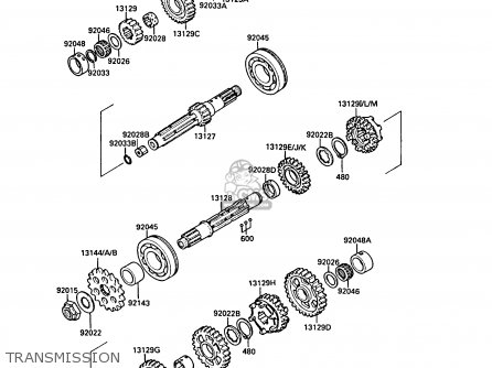 TRANSMISSION - ZX750F2A GPX750R 1988 UNITED KINGDOM