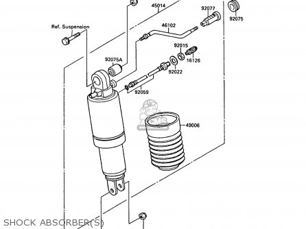 SHOCK ABSORBER(S) - ZX750F2A GPX750R 1988 UNITED KINGDOM