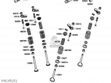 VALVE(S) - ZX750F3 NINJA 750R 1989 USA CALIFORNIA
