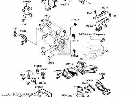 ELECTRO BRACKET - ZX750F3 NINJA 750R 1989 USA CALIFORNIA