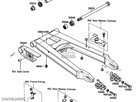 SWINGARM - ZX750F3 NINJA 750R 1989 USA CALIFORNIA