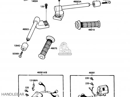 HANDLEBAR - ZX750F3 NINJA 750R 1989 USA CALIFORNIA