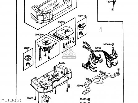 METER(S) - ZX750F3 NINJA 750R 1989 USA CALIFORNIA