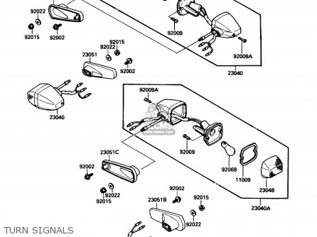 TURN SIGNALS - ZX750F3 NINJA 750R 1989 USA CALIFORNIA