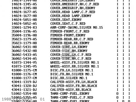 1988 ZX750-F2     01 - ZX750F3 NINJA 750R 1989 USA CALIFORNIA