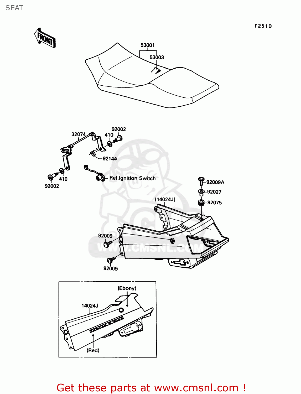 SEAT ZX750F4 NINJA 750R 1990 USA CALIFORNIA