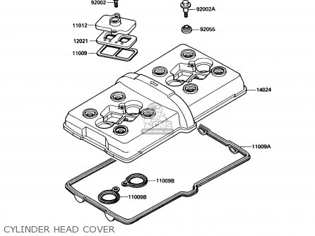 CYLINDER HEAD COVER - ZX750F4 NINJA 750R 1990 USA CALIFORNIA
