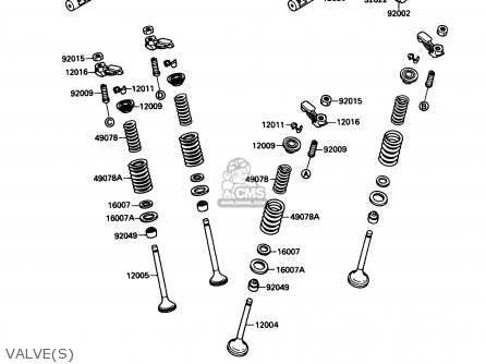 VALVE(S) - ZX750F4 NINJA 750R 1990 USA CALIFORNIA