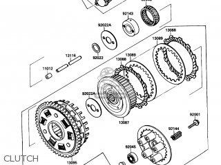 CLUTCH - ZX750F4 NINJA 750R 1990 USA CALIFORNIA