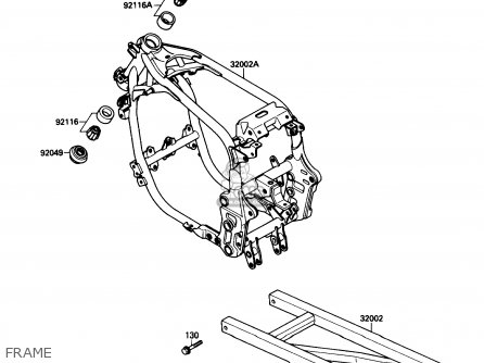 FRAME - ZX750F4 NINJA 750R 1990 USA CALIFORNIA