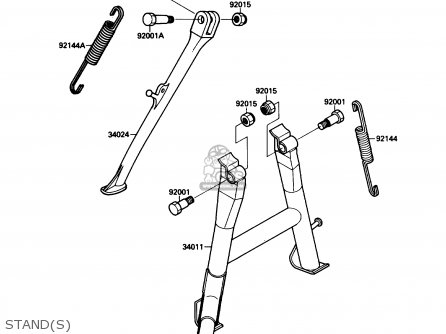 STAND(S) - ZX750F4 NINJA 750R 1990 USA CALIFORNIA