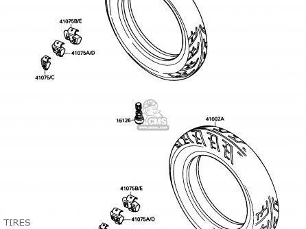 TIRES - ZX750F4 NINJA 750R 1990 USA CALIFORNIA