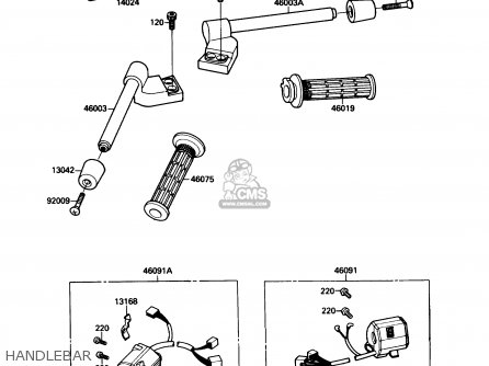 HANDLEBAR - ZX750F4 NINJA 750R 1990 USA CALIFORNIA