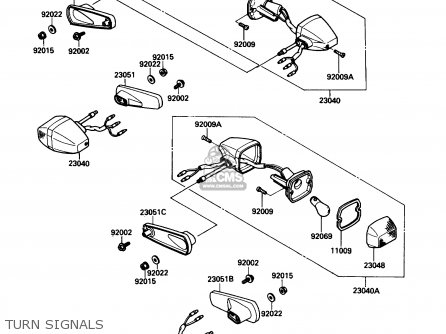 TURN SIGNALS - ZX750F4 NINJA 750R 1990 USA CALIFORNIA