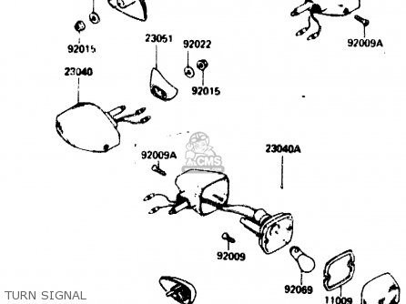 Kawasaki ZX750G2 1985 EUROPE UK FR GR IT NR SD parts lists and