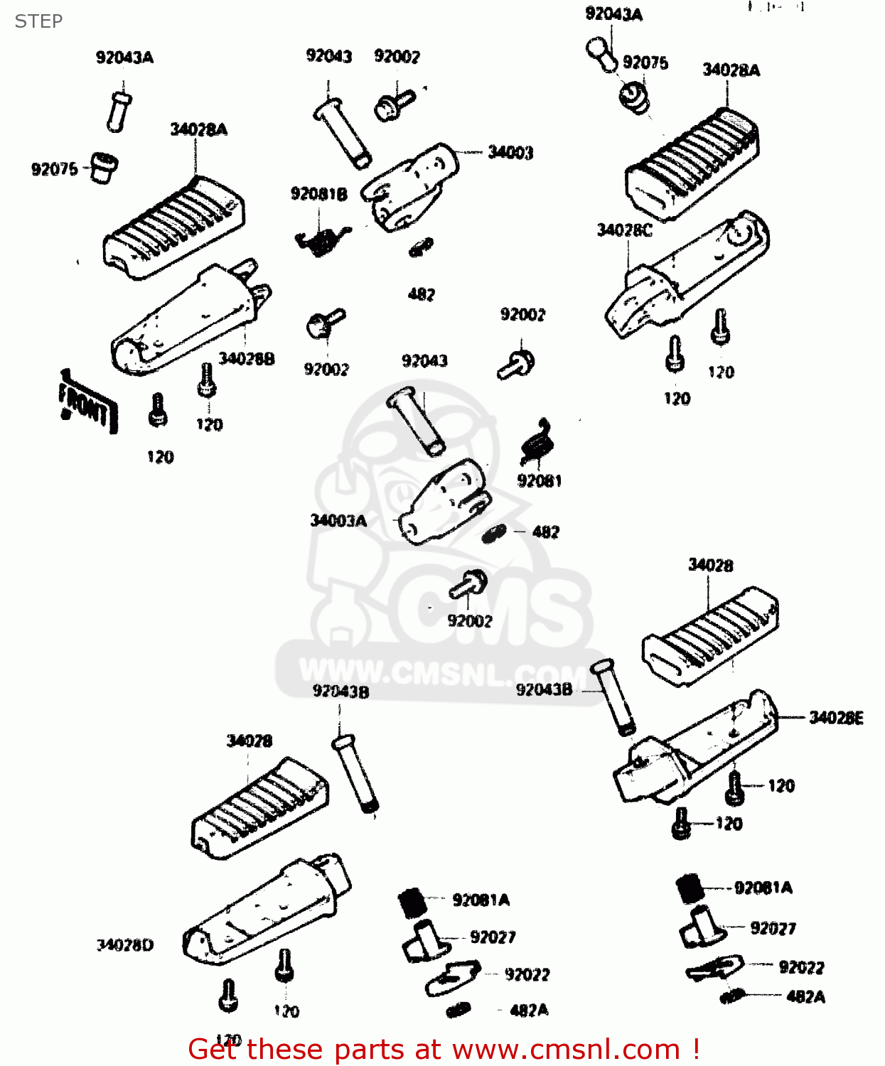 STEP ZX750G2 1985 EUROPE UK FR GR IT NR SD