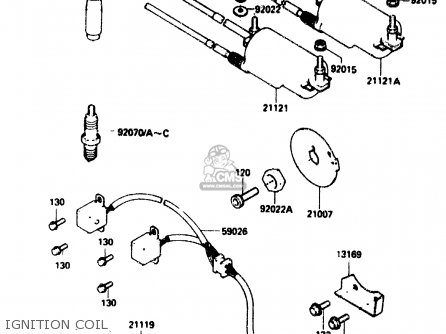 IGNITION COIL - ZX750G2 1985 EUROPE UK FR GR IT NR SD