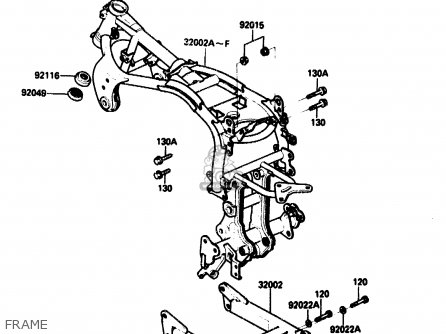 FRAME - ZX750G2 1985 EUROPE UK FR GR IT NR SD
