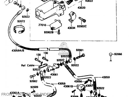 FRONT MASTER CYLINDER - ZX750G2 1985 EUROPE UK FR GR IT NR SD