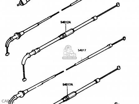 CABLE - ZX750G2 1985 EUROPE UK FR GR IT NR SD
