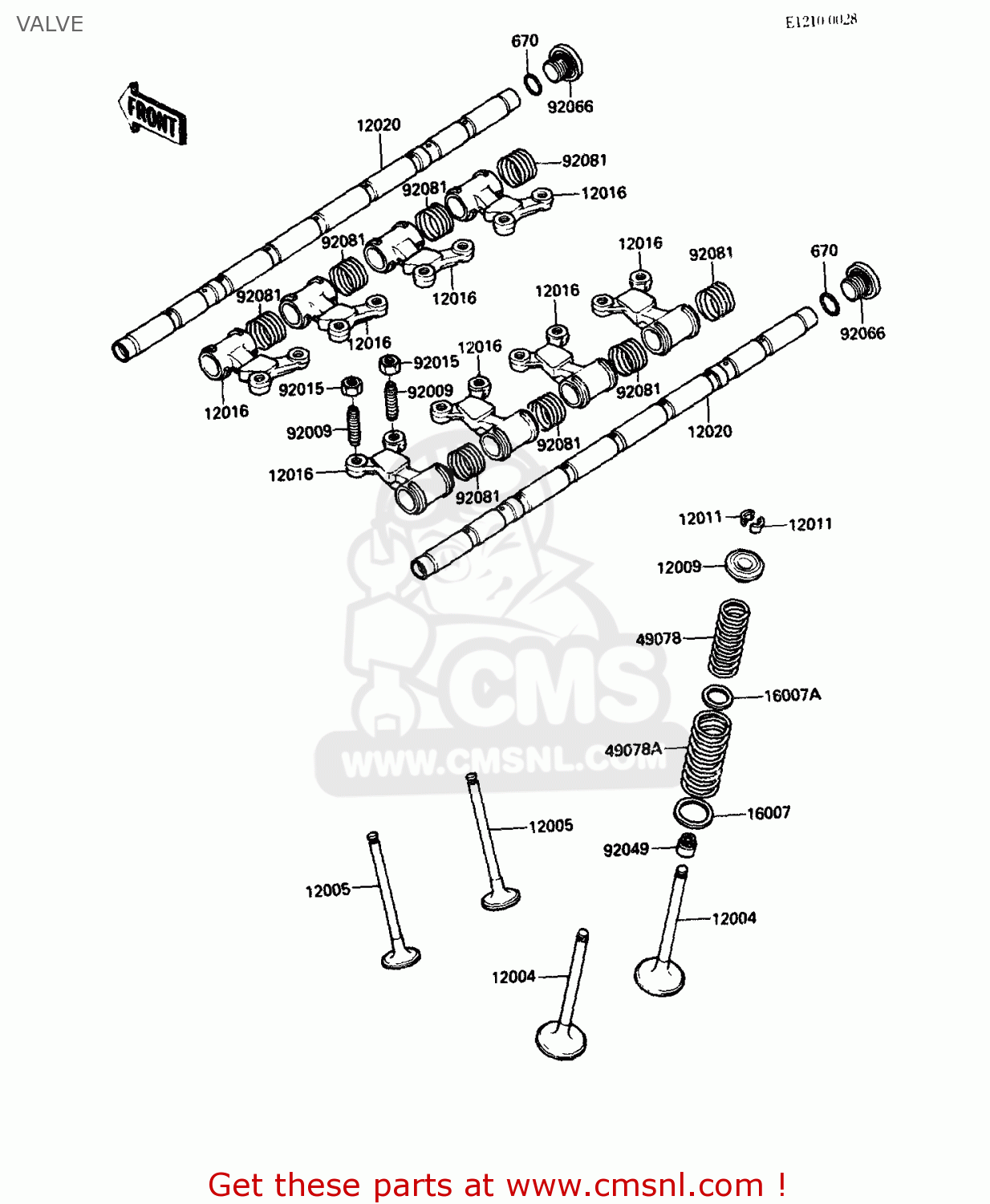 VALVE ZX750G3 1986 EUROPE UK GR SD ST WG