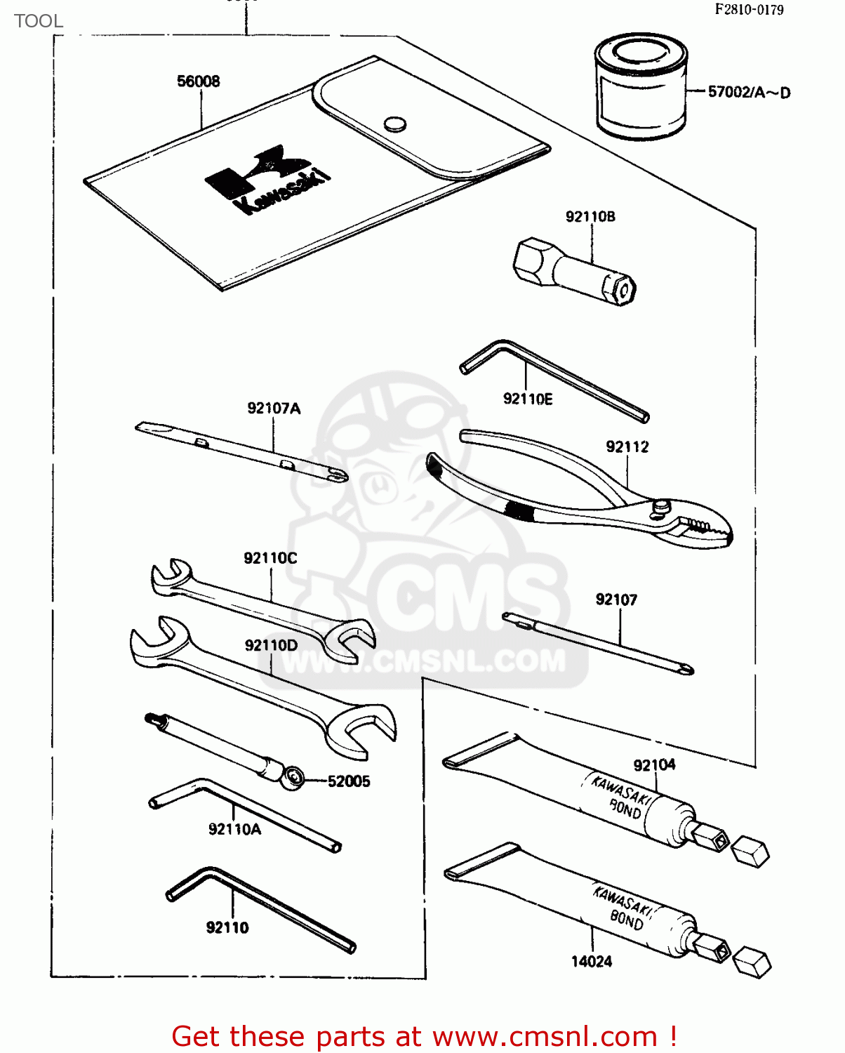 TOOL ZX750G3 1986 EUROPE UK GR SD ST WG
