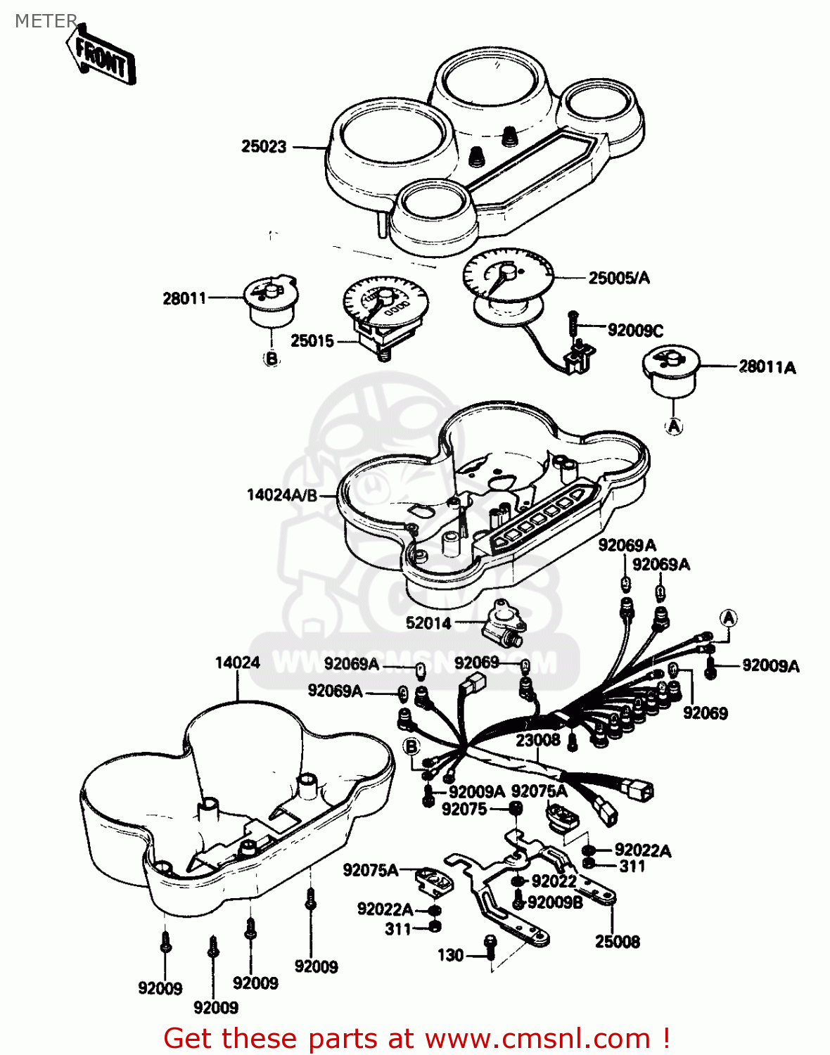 METER ZX750G3 1986 EUROPE UK GR SD ST WG