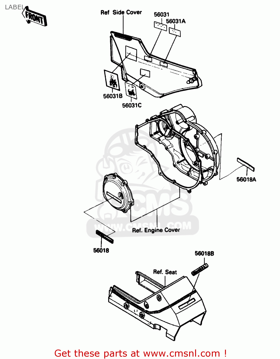 LABEL ZX750G3 1986 EUROPE UK GR SD ST WG