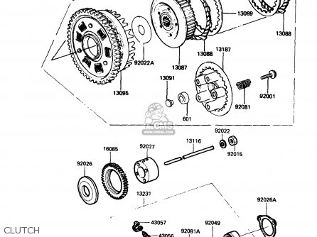 CLUTCH - ZX750G3 1986 EUROPE UK GR SD ST WG